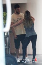 HILARY DUFF at a Gym in West Hollywood 07/08/2017