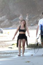HILARY DUFF in Bikini on the Beach in Malibu 07/08/2017