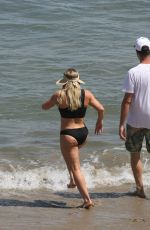 HILARY DUFF in Bikini on the Beach in Malibu 07/08/2017