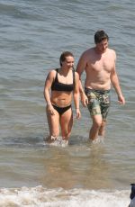 HILARY DUFF in Bikini on the Beach in Malibu 07/08/2017