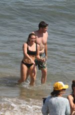HILARY DUFF in Bikini on the Beach in Malibu 07/08/2017