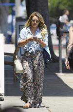 HILARY DUFF Leaves a Spa in Santa Monica 07/05/2017