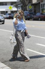 HILARY DUFF Leaves a Spa in Santa Monica 07/05/2017