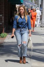 HILARY DUFF Out and About in Beverly Hills 07/28/2017