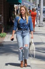 HILARY DUFF Out and About in Beverly Hills 07/28/2017