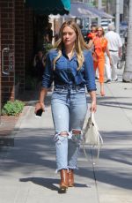 HILARY DUFF Out and About in Beverly Hills 07/28/2017