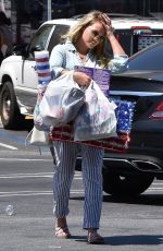 HILARY DUFF Out Shopping in Sherman Oaks 07/03/2017