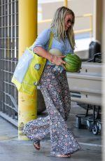 HILARY DUFF Shopping at Whole Foods in Beverly Hills 07/05/2017