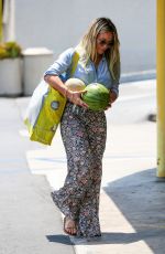 HILARY DUFF Shopping at Whole Foods in Beverly Hills 07/05/2017