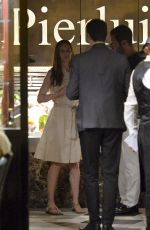 HILARY SWANK and Philip Schneider at Dinner at Pierluigi Restaurant in Rome 07/20/2017
