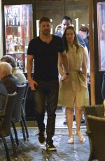 HILARY SWANK and Philip Schneider at Dinner at Pierluigi Restaurant in Rome 07/20/2017