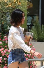LUCY HALE in Denim Cutoffs Out in Los Angeles 07/07/2017