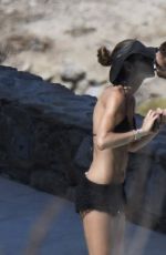 IZABEL GOULART and Kevin Trapp on Holiday in Mykonos 07/07/2017