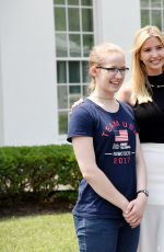 IVANKA TRUMP with Students in Front of West Wing at White House 07/20/2017
