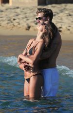 IZABEL GOULART in Bikini on the Beach in Mykonos 07/10/2017