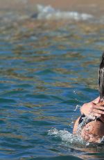 IZABEL GOULART in Bikini on the Beach in Mykonos 07/10/2017