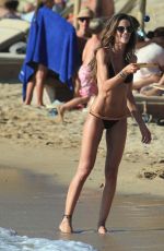 IZABEL GOULART in Bikini on the Beach in Mykonos 07/10/2017
