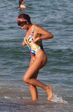 JACKIE CRUZ in Swimsuit at a Beach in Barcelona 07/28/2017