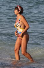 JACKIE CRUZ in Swimsuit at a Beach in Barcelona 07/28/2017