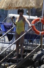 JACKIE CRUZ in Swimsuit at Hotel Regina in Cannes 07/09/2017