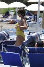JACKIE CRUZ in Swimsuit at Hotel Regina in Cannes 07/09/2017