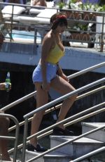 JACKIE CRUZ in Swimsuit at Hotel Regina in Cannes 07/09/2017