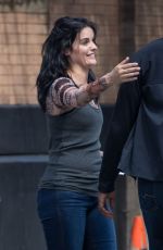 JAIMIE ALEXANDER on the Set of Blindspot in New York 07/10/2017