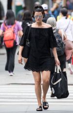 JAIMIE ALEXANDER on the Set of Blindspot in New York 07/10/2017