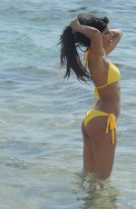 JASMIN WALIA in Bikini on the Boeach in Ibiza 07/05/2017