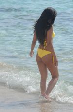 JASMIN WALIA in Bikini on the Boeach in Ibiza 07/05/2017