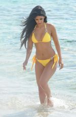JASMIN WALIA in Bikini on the Boeach in Ibiza 07/05/2017