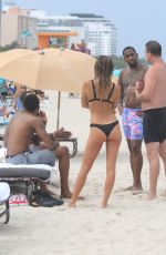 JEHANE GIGI PARIS in Bikini at a Beach in Miami 07/22/2017
