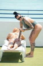 JEMMA LUCY and ZARALENA JACKSO in Swimsuits on Vacation in Portugal 07/18/2017