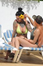 JEMMA LUCY and ZARALENA JACKSON in Bikinis at a Pool in Portugal 07/21/2017