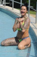 JEMMA LUCY and ZARALENA JACKSON in Bikinis at a Pool in Portugal 07/21/2017