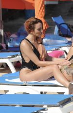 JEMMA LUCY and ZARALENA JACKSON on the Beach in Spain 07/06/2017