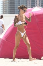 JENAH YAMAMOTO in Bikini at a Beach in Miami 07/24/2017