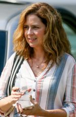 JENNA FISCHER on the Set of 15:17 to Paris in Atlanta 07/26/2017