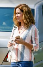 JENNA FISCHER on the Set of 15:17 to Paris in Atlanta 07/26/2017
