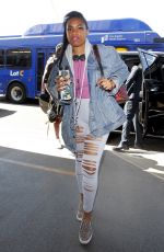 JENNIFER HUDSON at LAX Airport in Los Angeles 07/02/2017
