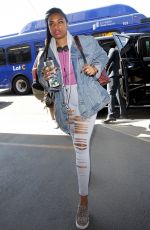 JENNIFER HUDSON at LAX Airport in Los Angeles 07/02/2017