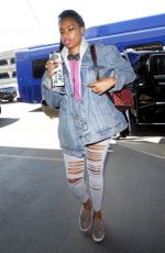 JENNIFER HUDSON at LAX Airport in Los Angeles 07/02/2017