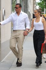 JENNIFER LOPEZ and Alex Rodriguez at Kappo Masa Restaurant in NewYork 07/06/2017