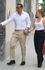 JENNIFER LOPEZ and Alex Rodriguez at Kappo Masa Restaurant in NewYork 07/06/2017