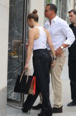 JENNIFER LOPEZ and Alex Rodriguez at Kappo Masa Restaurant in NewYork 07/06/2017