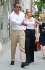 JENNIFER LOPEZ and Alex Rodriguez at Kappo Masa Restaurant in NewYork 07/06/2017