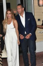 JENNIFER LOPEZ at Prime 112 Restaurant in Miami 07/24/2017