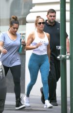JENNIFER LOPEZ Leaves a Gym in New York 07/21/2017