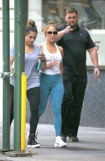 JENNIFER LOPEZ Leaves a Gym in New York 07/21/2017