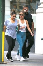 JENNIFER LOPEZ Leaves a Gym in New York 07/21/2017
